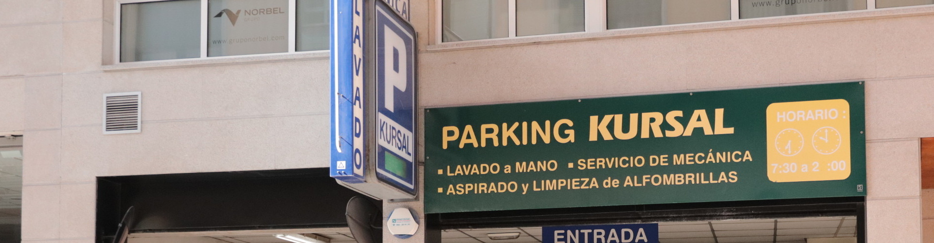 cabecera parking kursal en Lugo biriska empresa ética