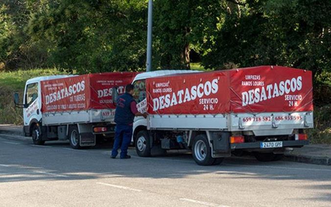 Camiones Ramos Lourés desatasco y trabajos verticales en Lugo Galicia