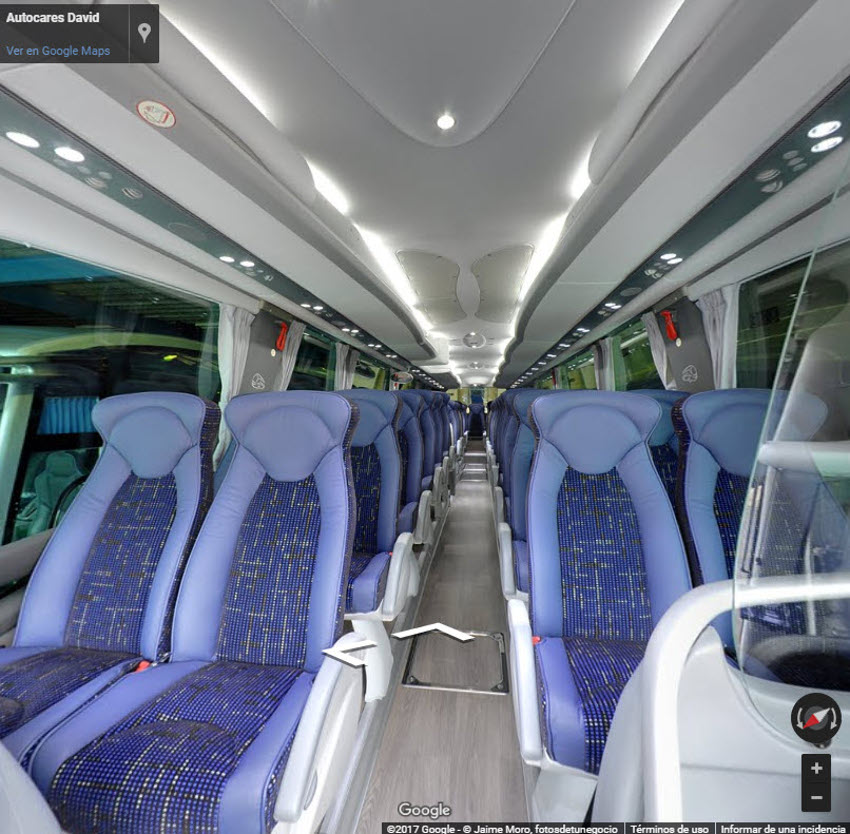 Tour virtual negocio autobuses fotos google