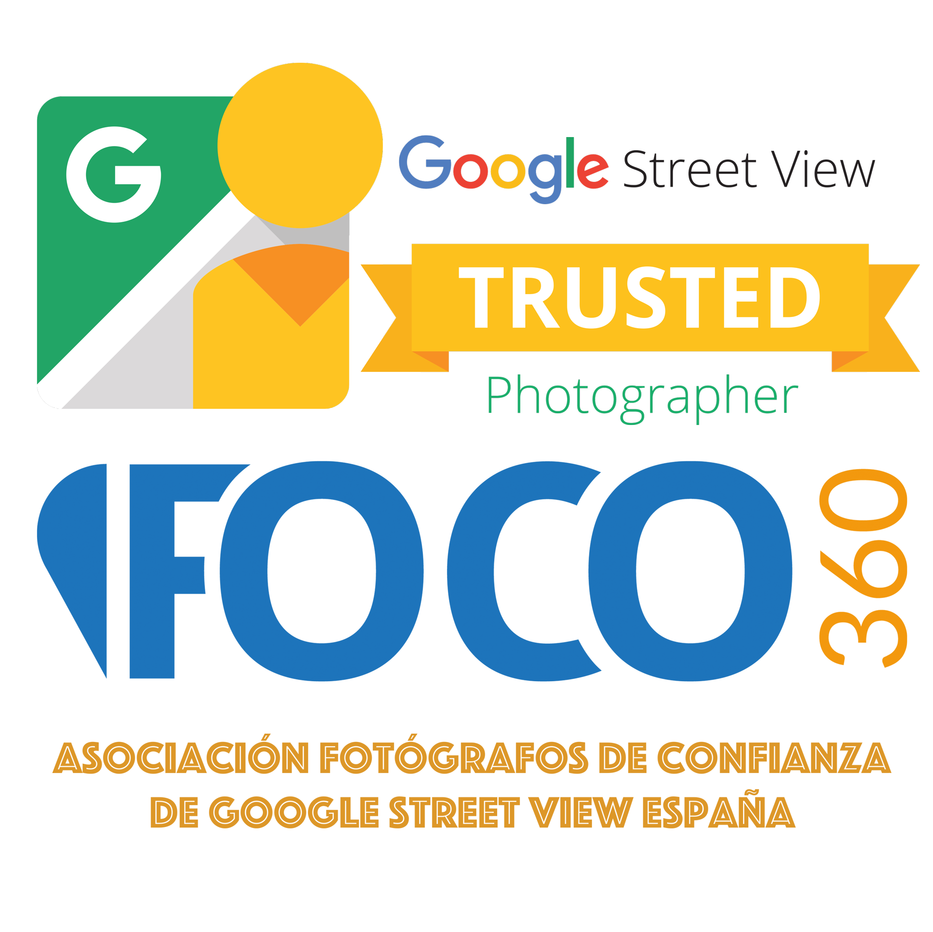 logo foco 360 fotógrafos de confianza Google Street View