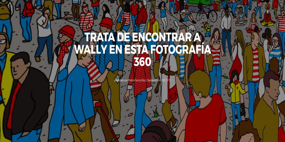 Trata de encontrar a Wally en esta fotografía 360