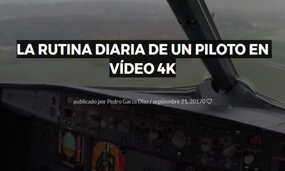 la rutina diaria de un piloto en vídeo 4k