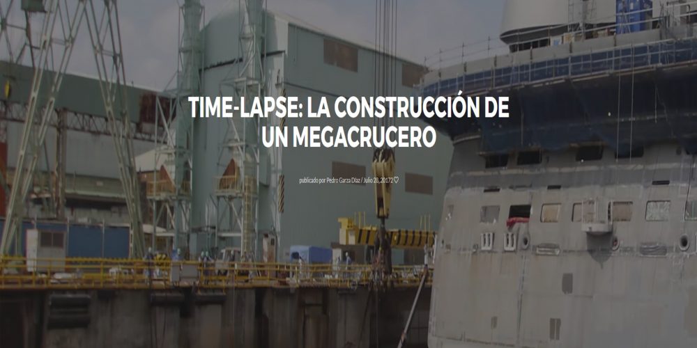Time-lapse: La construcción de un megacrucero