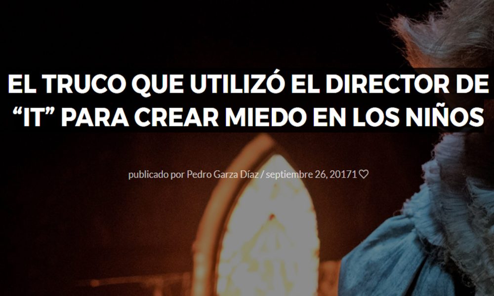 EL TRUCO QUE UTILIZÓ EL DIRECTOR de IT