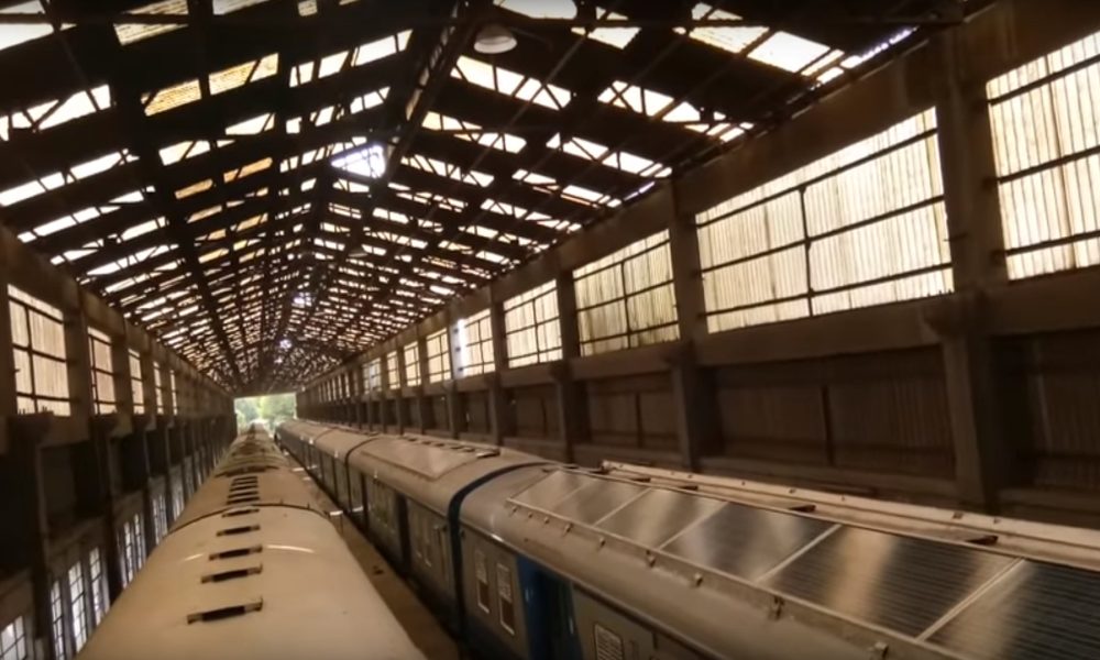 En la India ya hay trenes con paneles solares.1920