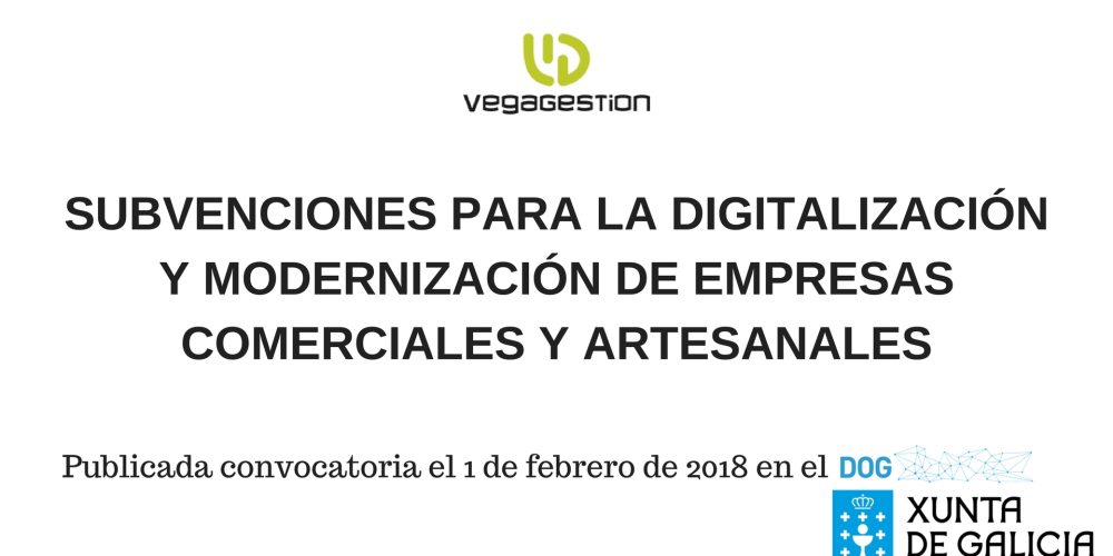 Ayudas para la digitalización y modernización de empresas comerciales y artesanales de Galicia