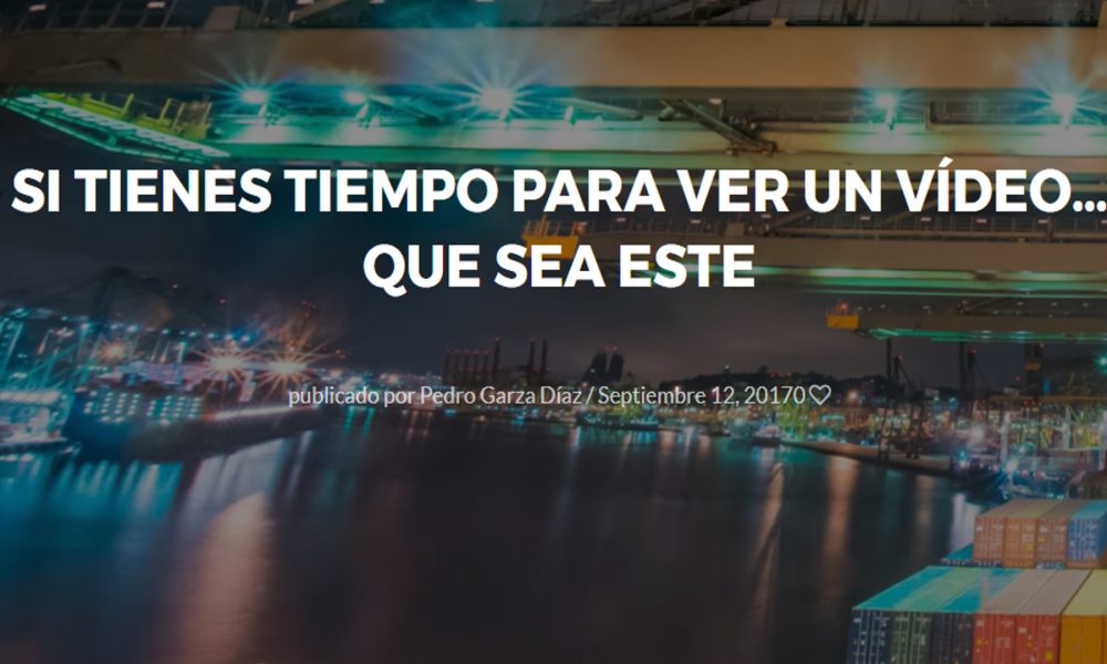 Si tienes tiempo para ver un vídeo que sea este