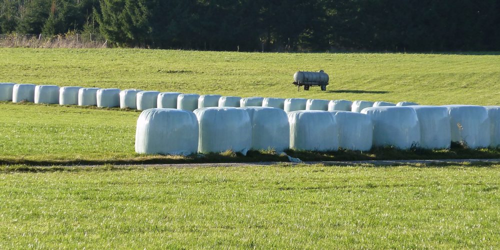 Recogida de plásticos de silo en el Ayuntamiento de Lalín