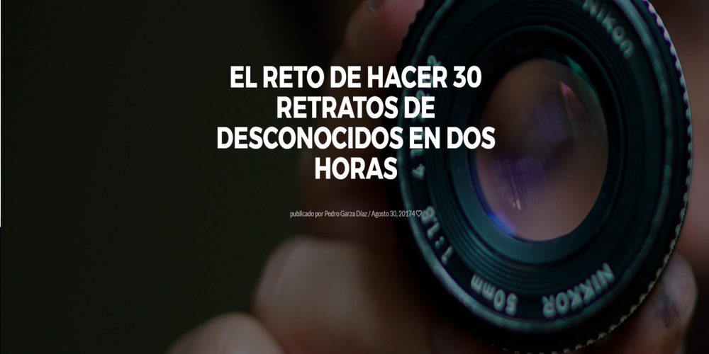 El reto de hacer 30 retratos de desconocidos en dos horas