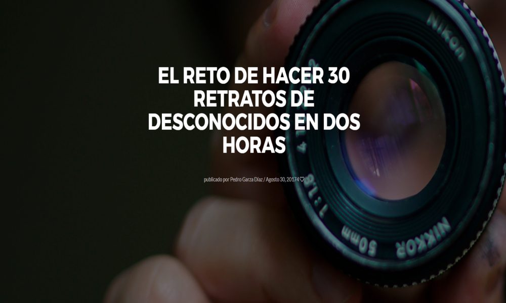 Reto de hacer 30 retratos de desconocidos en dos horas