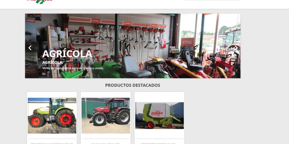 Venta de maquinaria agrícola, forestal y jardinería de ocasión