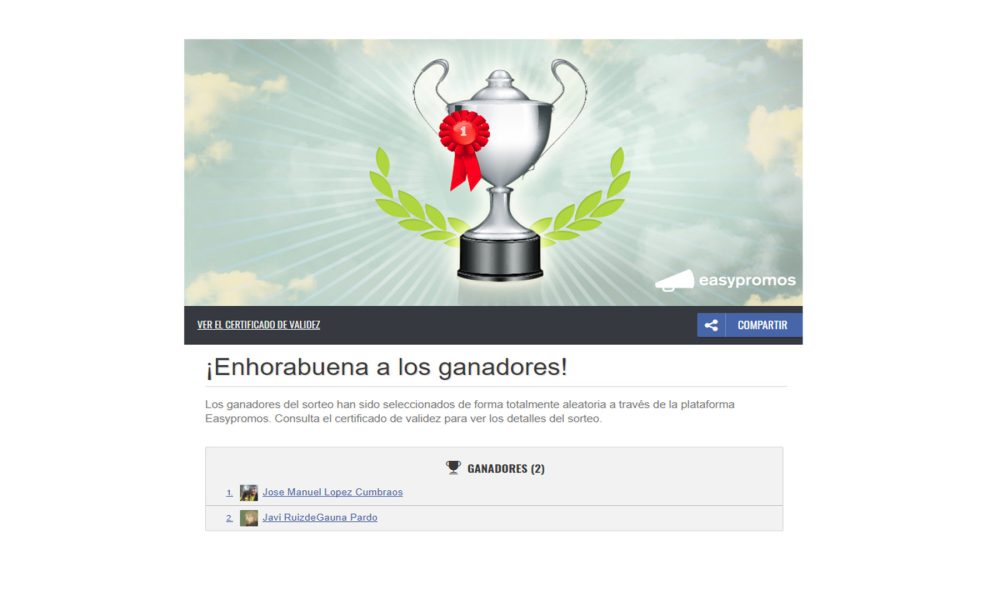 los ganadores son.1920